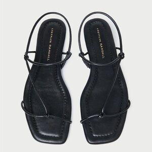 Loeffler Randal Eleanor Black Strappy Sandal